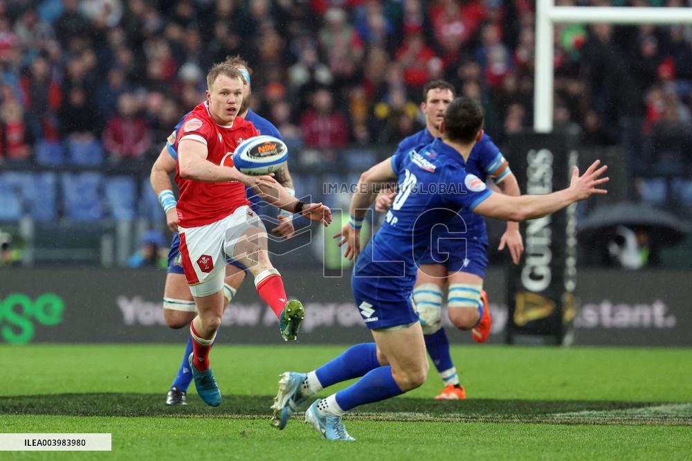 Rugby: Guinnes Six Nations 2025 - Italy vs Wales at Oympic stadium in Rome on 8th February, 2025