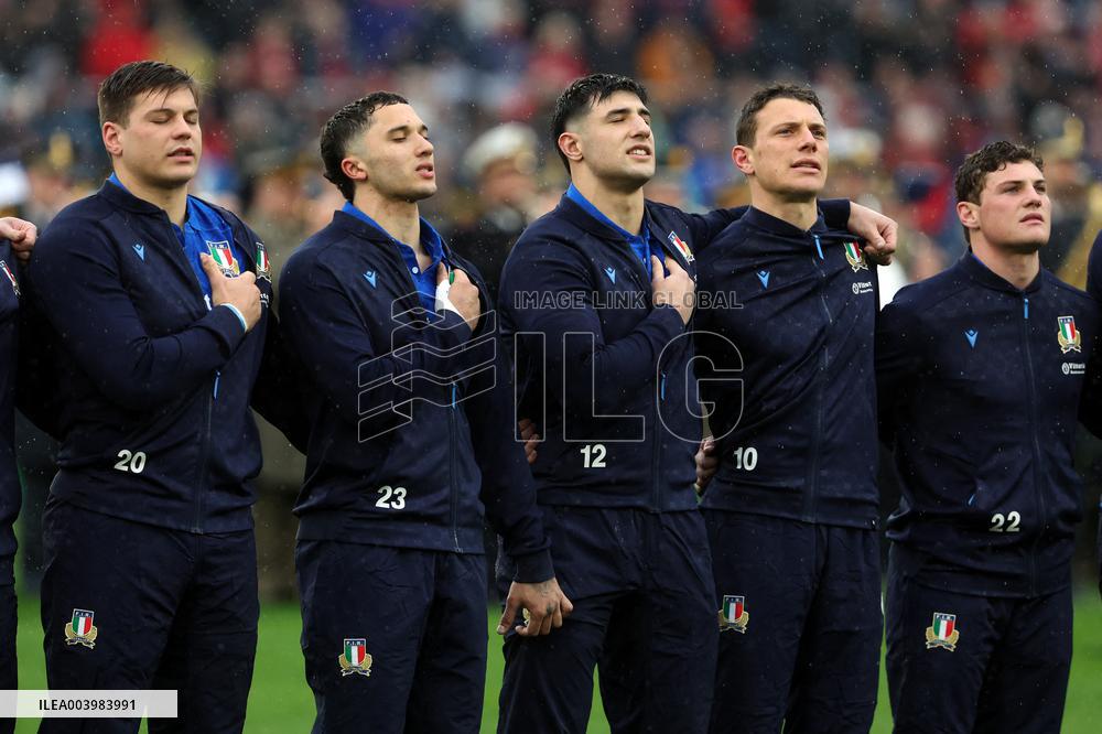 Rugby: Guinnes Six Nations 2025 - Italy vs Wales at Oympic stadium in Rome on 8th February, 2025