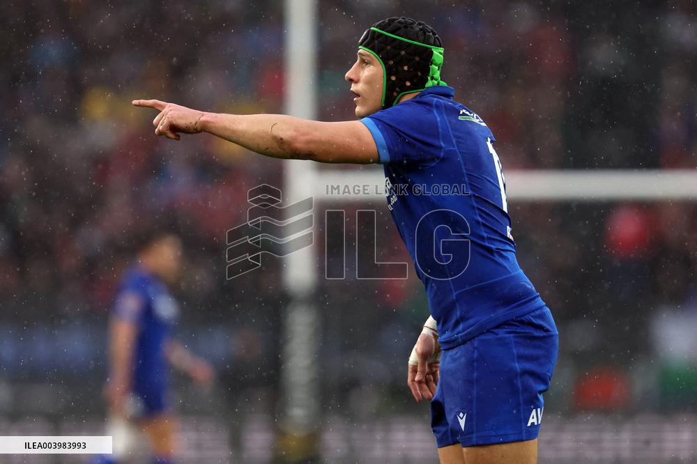Rugby: Guinnes Six Nations 2025 - Italy vs Wales at Oympic stadium in Rome on 8th February, 2025