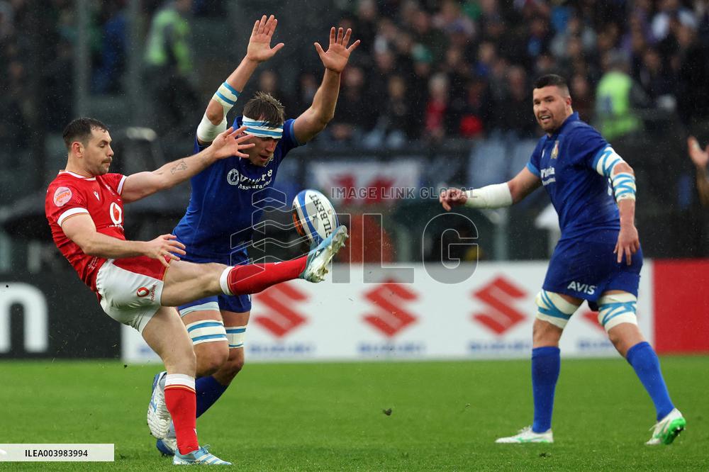 Rugby: Guinnes Six Nations 2025 - Italy vs Wales at Oympic stadium in Rome on 8th February, 2025