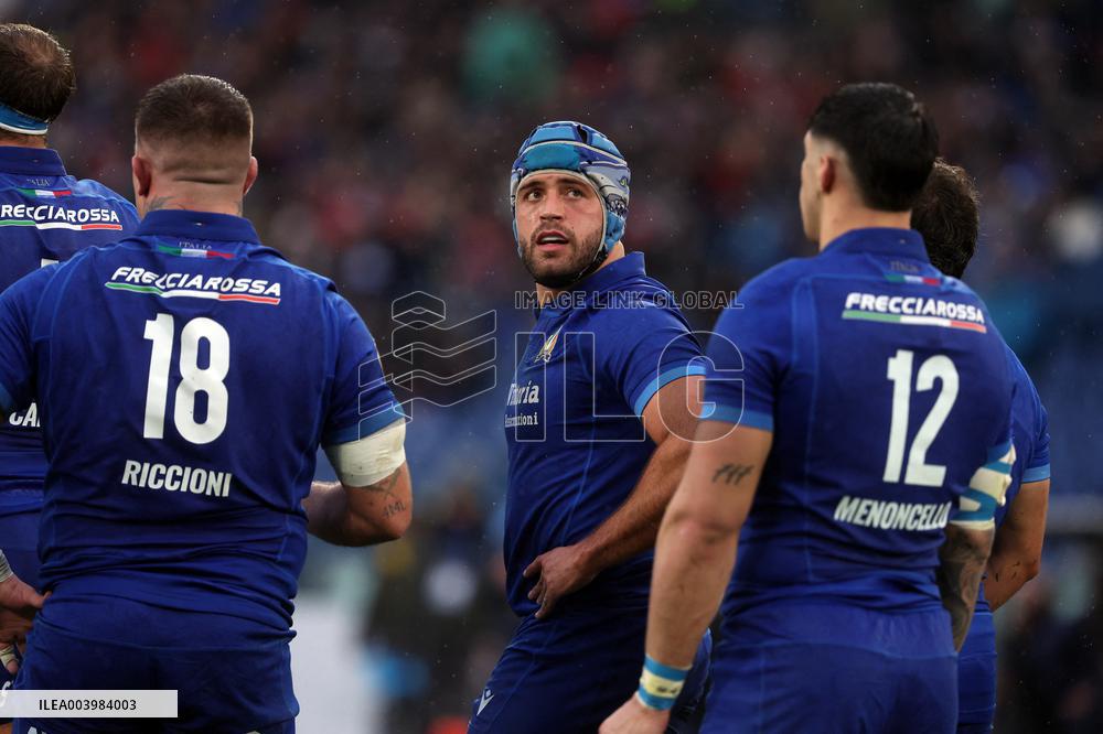 Rugby: Guinnes Six Nations 2025 - Italy vs Wales at Oympic stadium in Rome on 8th February, 2025