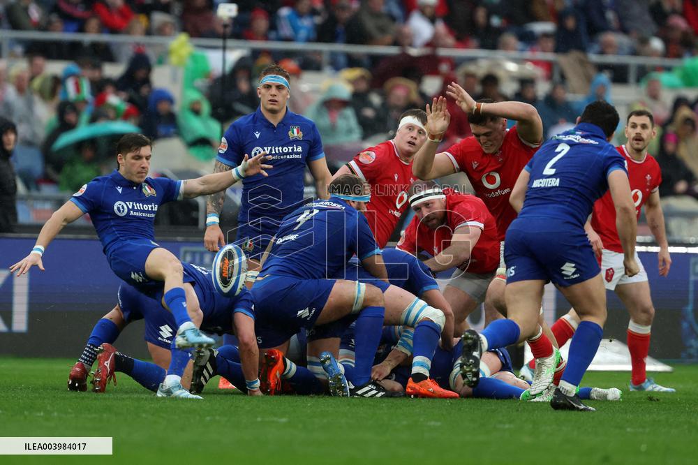 Rugby: Guinnes Six Nations 2025 - Italy vs Wales at Oympic stadium in Rome on 8th February, 2025