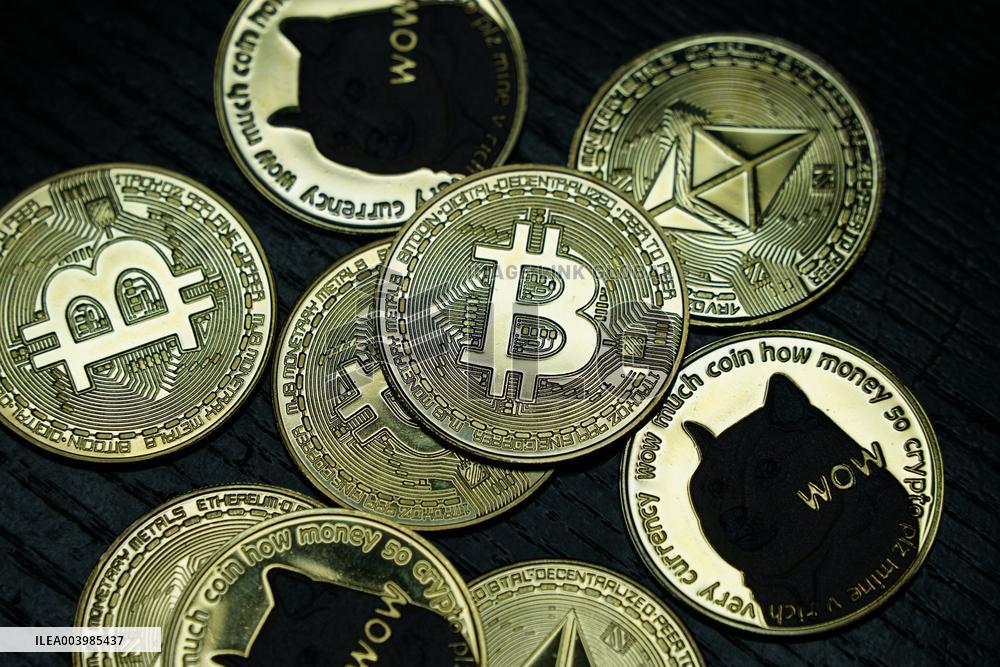 Blockchain Virtual Digital Cryptocurrency