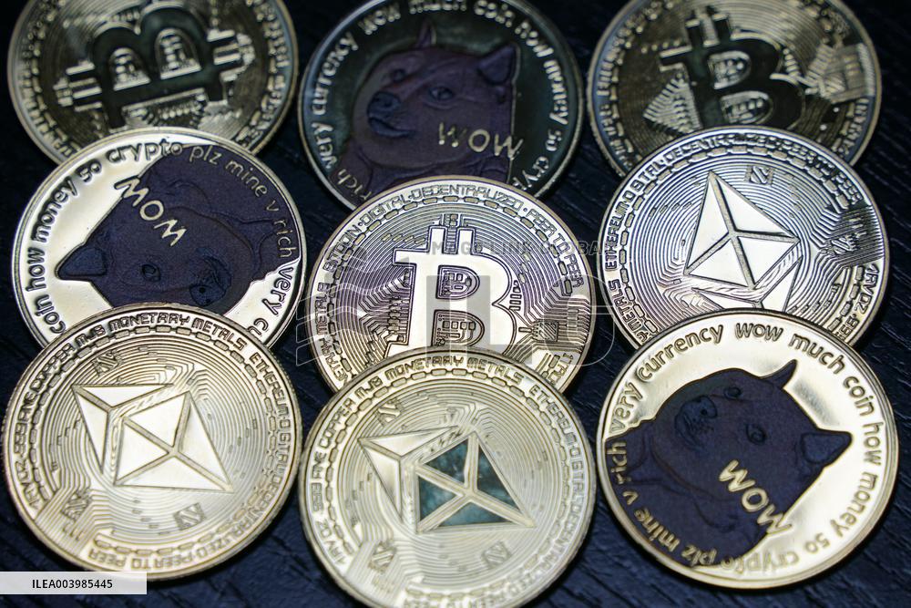 Blockchain Virtual Digital Cryptocurrency