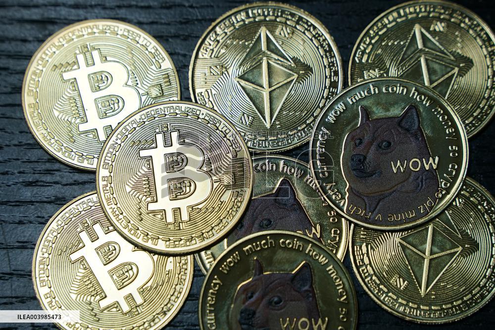 Blockchain Virtual Digital Cryptocurrency