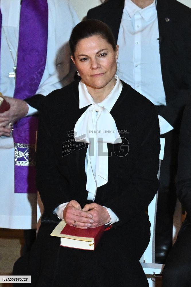 MORNING SERVICE AFTER SCHOOL SHOOTING ÖREBRO