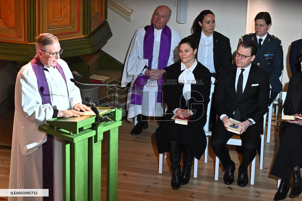 MORNING SERVICE AFTER SCHOOL SHOOTING ÖREBRO