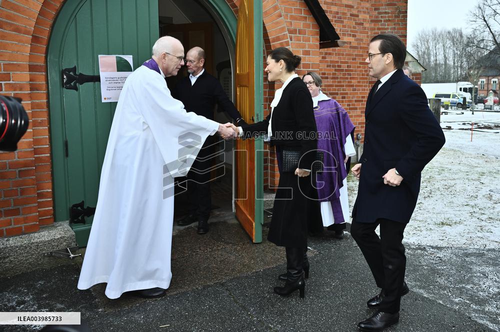 MORNING SERVICE AFTER SCHOOL SHOOTING ÖREBRO
