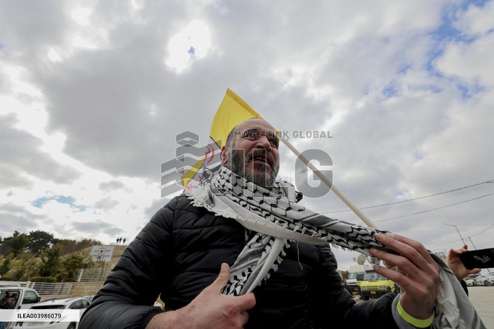 Released Palestinian Prisoners Arrive In Ramallah