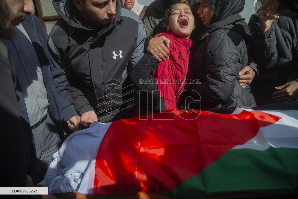 Funeral Ceremony Of Palestinian Child Killed By Israeli Soldiers - West Bank