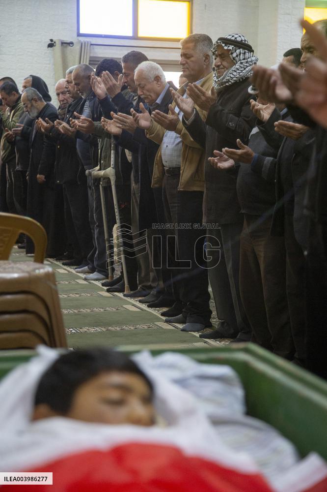 Funeral Ceremony Of Palestinian Child Killed By Israeli Soldiers - West Bank