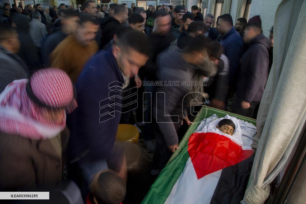 Funeral Ceremony Of Palestinian Child Killed By Israeli Soldiers - West Bank