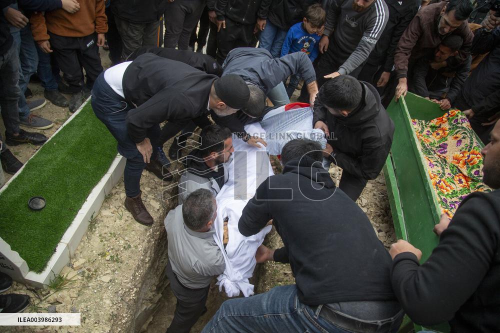 Funeral Ceremony Of Palestinian Child Killed By Israeli Soldiers - West Bank