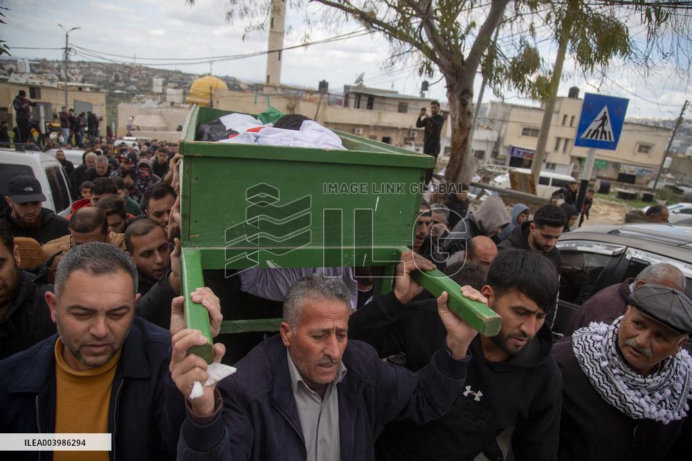 Funeral Ceremony Of Palestinian Child Killed By Israeli Soldiers - West Bank