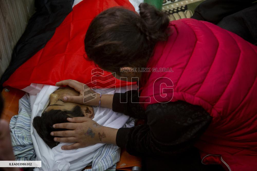 Funeral Ceremony Of Palestinian Child Killed By Israeli Soldiers - West Bank