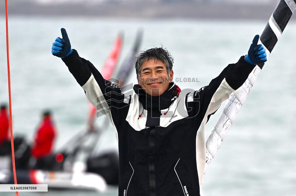 Japanese Skipper Kojiro Shiraishi Completed The Vendee Globe - France