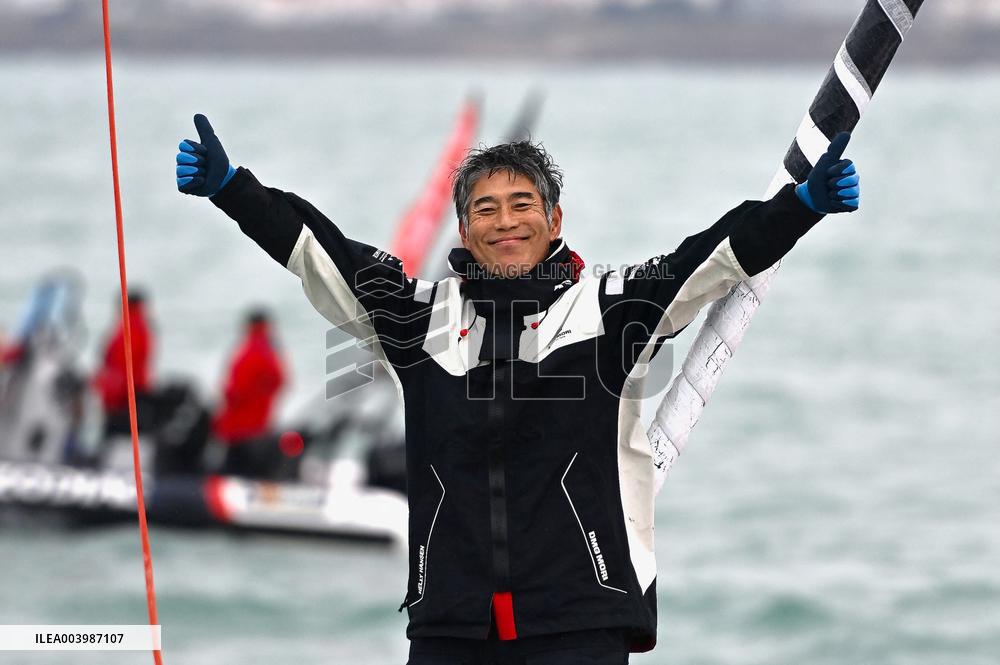 Japanese Skipper Kojiro Shiraishi Completed The Vendee Globe - France