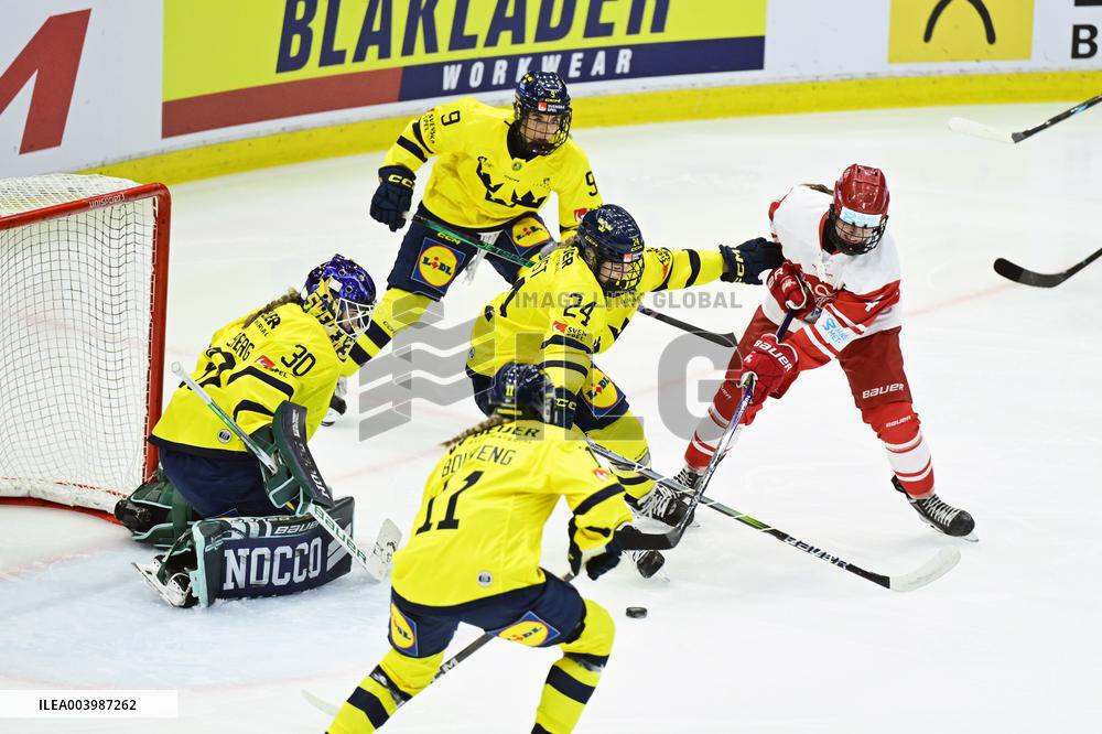 OLYMPIC QUALIFICATIONS ICE HOCKEY SWEDEN-DENMARK