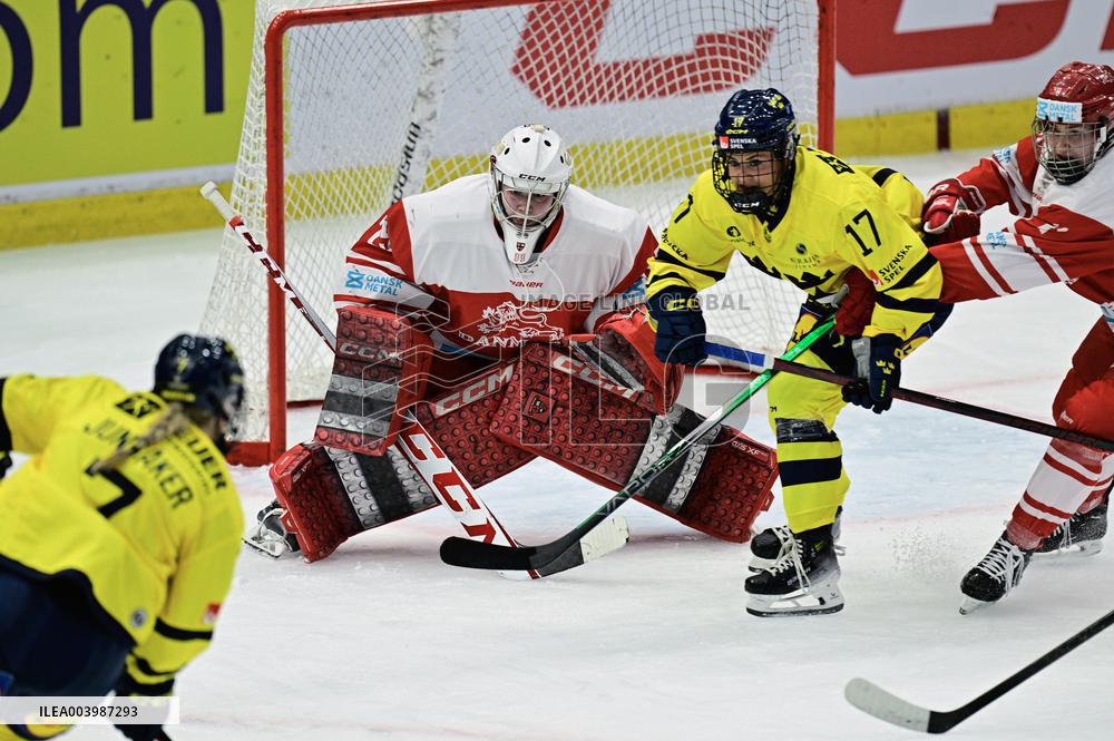 OLYMPIC QUALIFICATIONS ICE HOCKEY SWEDEN-DENMARK