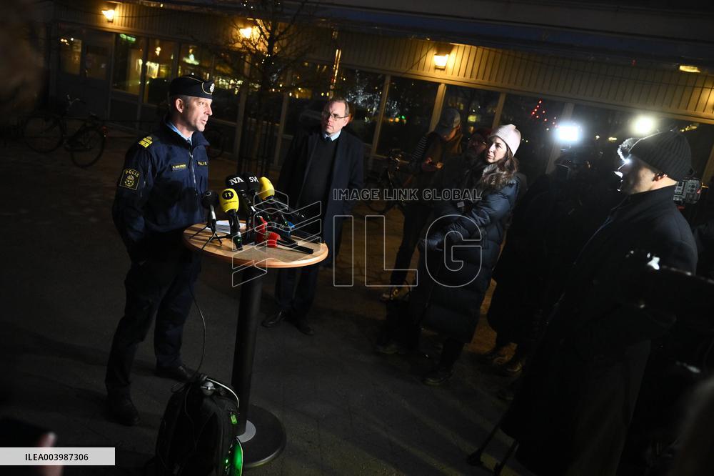 SCHOOL SHOOTING ÖREBRO PRESS CONFERENCE