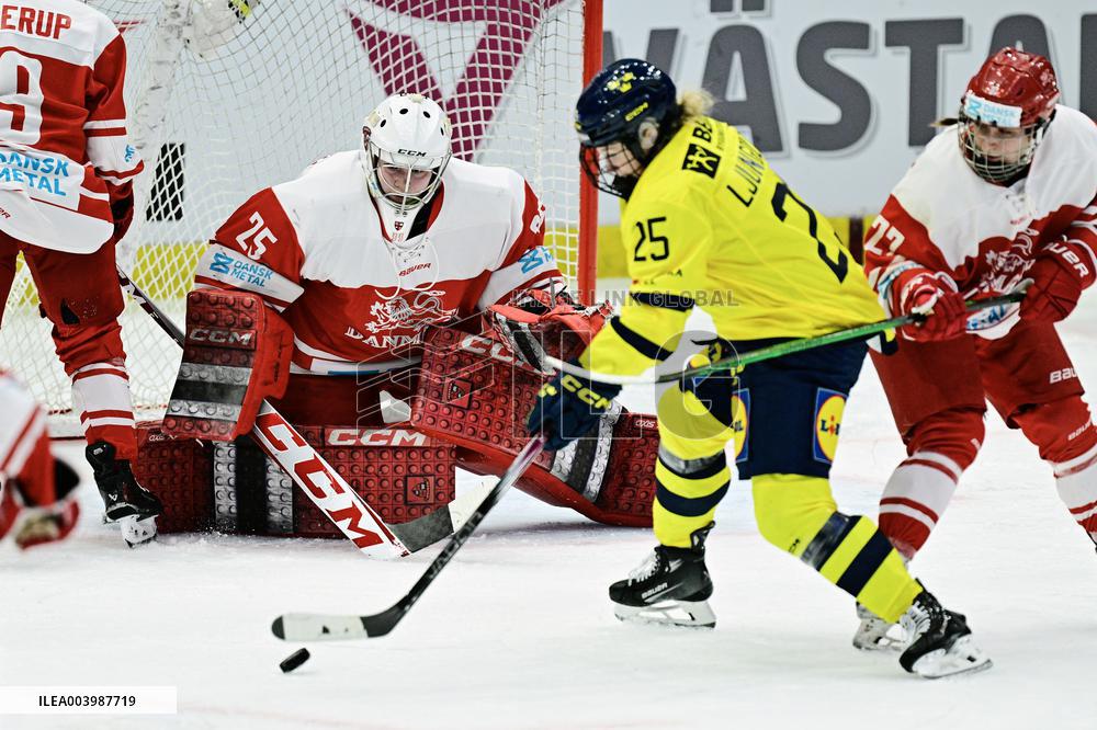 OLYMPIC QUALIFICATIONS ICE HOCKEY SWEDEN-DENMARK