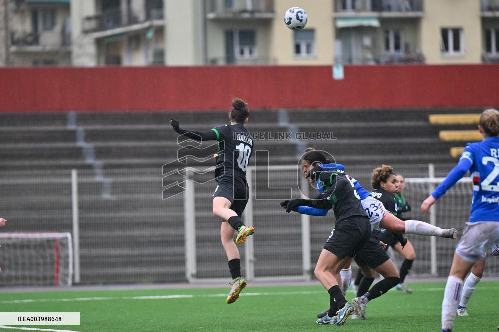 CALCIO - Serie A Femminile - Sampdoria Women vs US Sassuolo