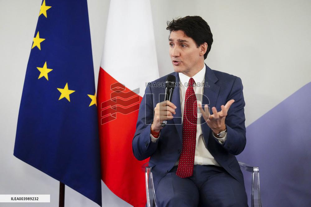 Trudeau In Paris Ahead Of Global AI Summit