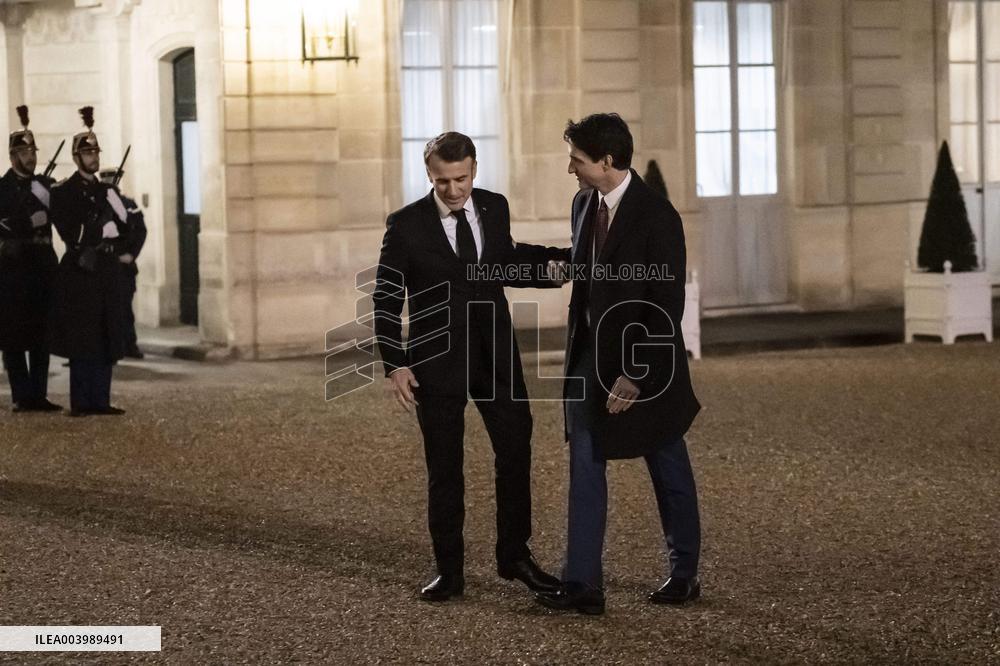 Emmanuel Macron and Justin Trudeau