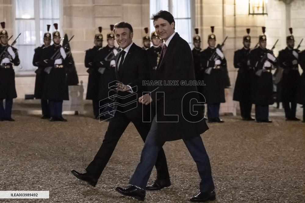 Emmanuel Macron and Justin Trudeau