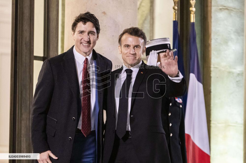 Emmanuel Macron and Justin Trudeau