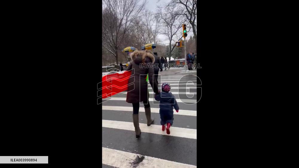 US: Winter Storm Turns Central Park Into A Snowy Playground 2