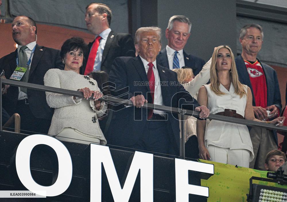 Donald Trump At Super Bowl LIX - New Orleans