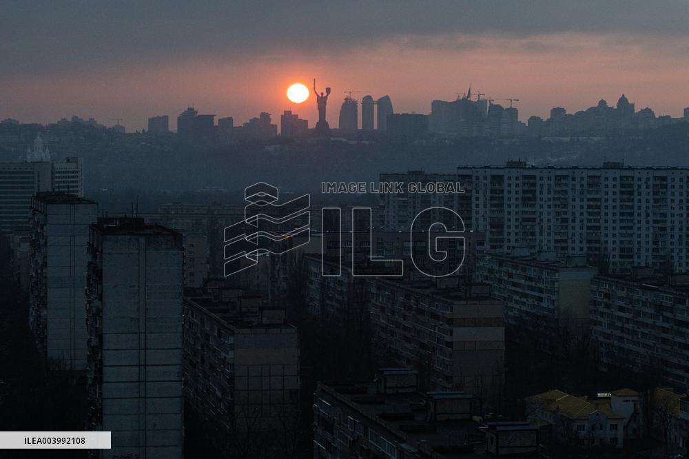 Sunset in Kyiv