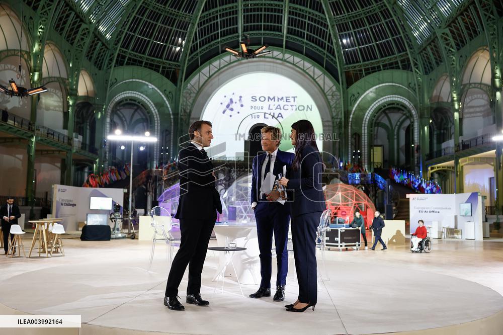 President Macron Speaks About AI on National Television - Paris