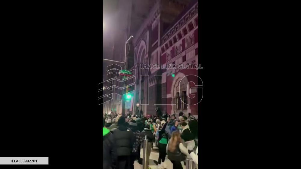 US: Eagles Fans Flock To Streets After Super Bowl LIX Win 2