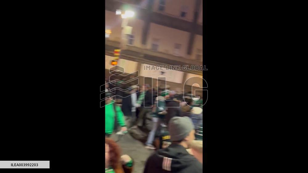 US: Eagles Fans Flock To Streets After Super Bowl LIX Win