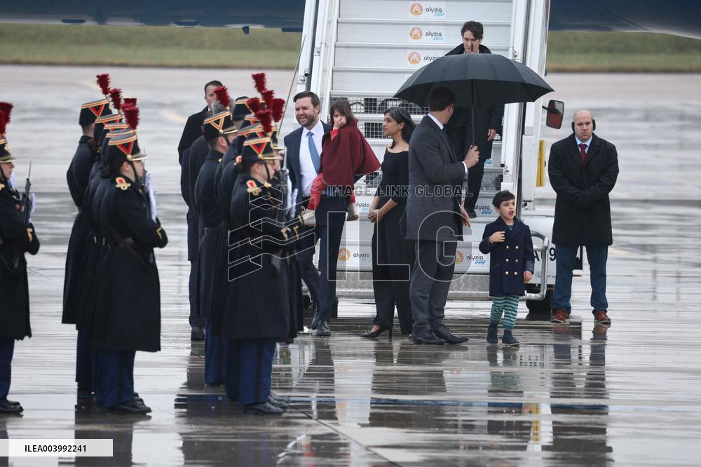 US Vice President Vance At Orly Airport Outside Paris