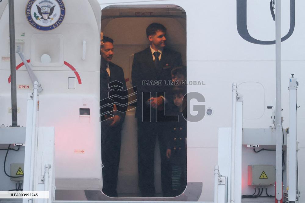 US Vice President Vance At Orly Airport Outside Paris