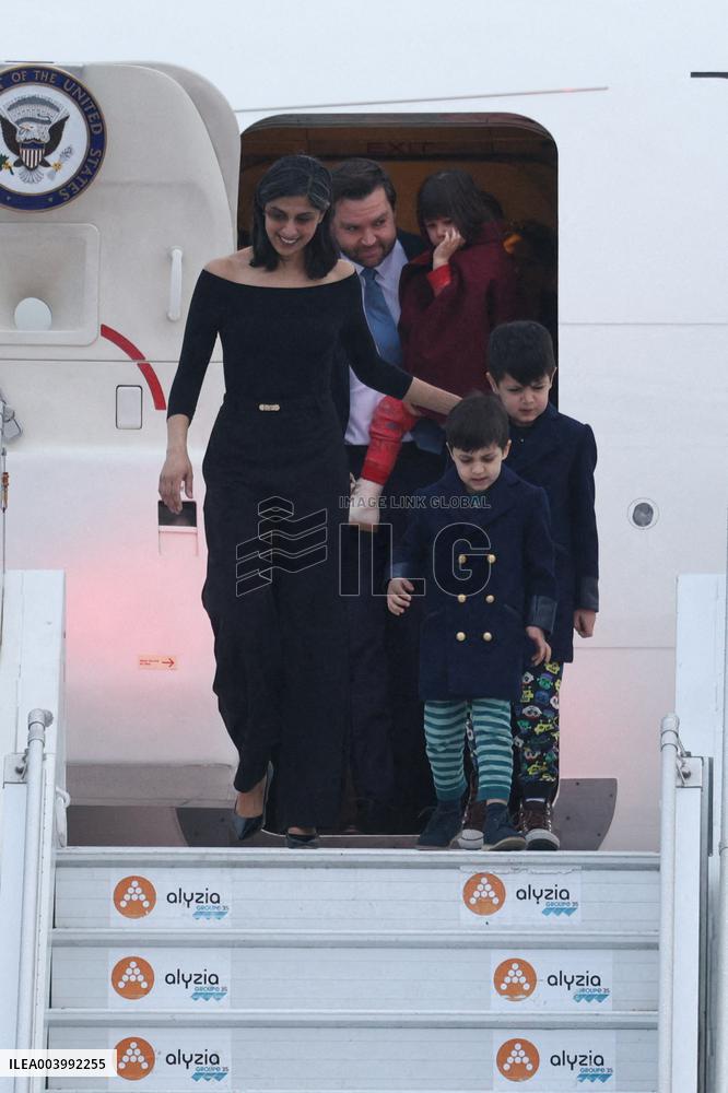 US Vice President Vance At Orly Airport Outside Paris