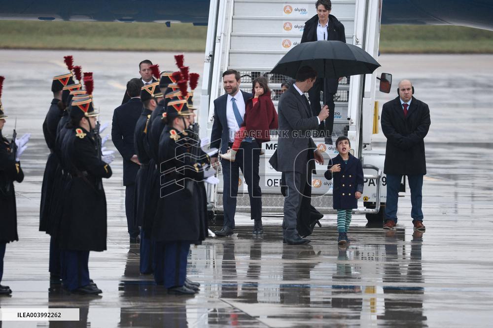 US Vice President Vance At Orly Airport Outside Paris