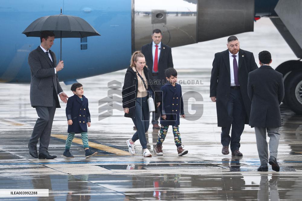 US Vice President Vance At Orly Airport Outside Paris
