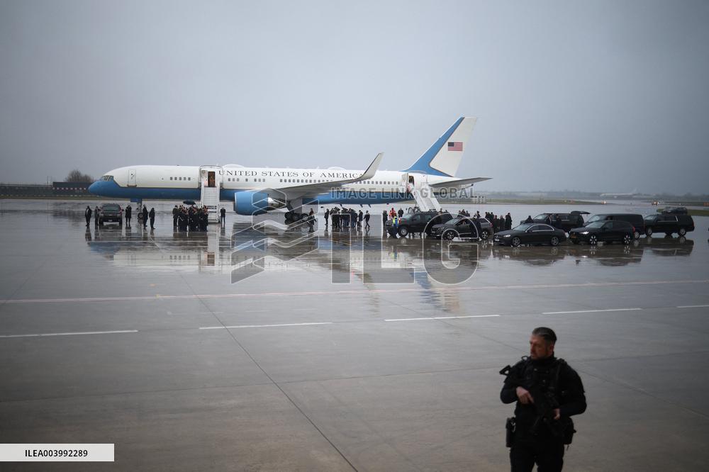 US Vice President Vance At Orly Airport Outside Paris