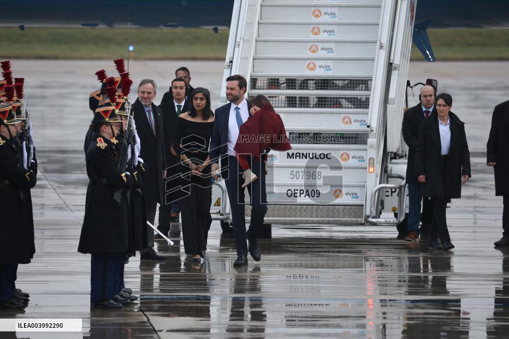 US Vice President Vance At Orly Airport Outside Paris