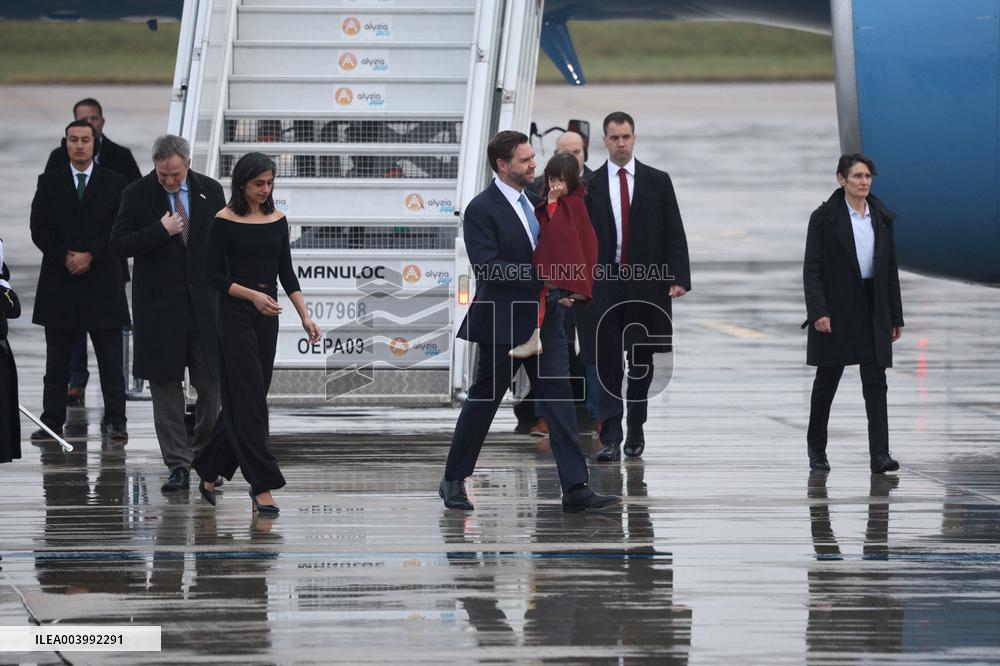 US Vice President Vance At Orly Airport Outside Paris