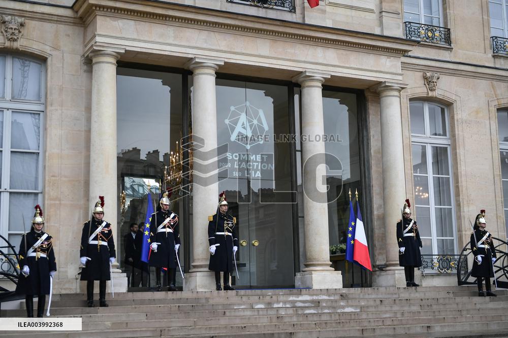 Arrivals for the Summit on AI at the Elysee Palace in Paris - FA