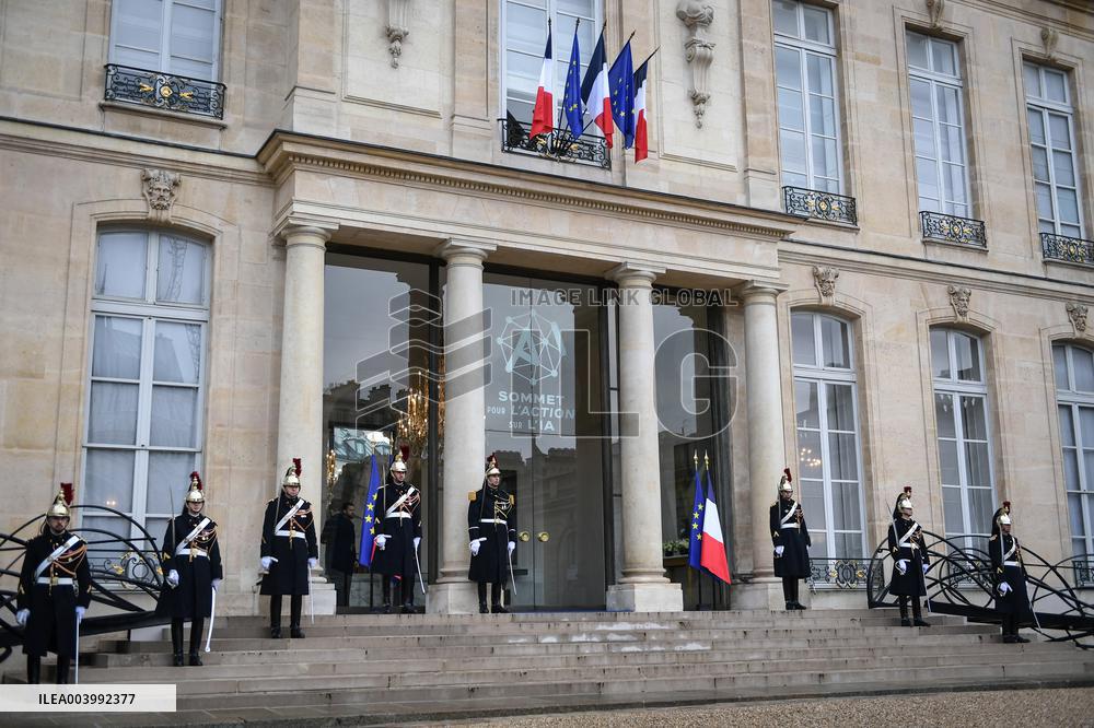 Arrivals for the Summit on AI at the Elysee Palace in Paris - FA
