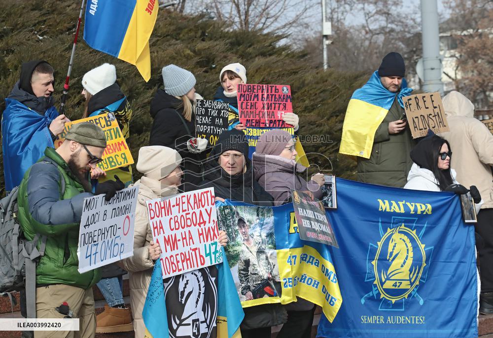 Rally in support of Ukrainian POWs in Kyiv