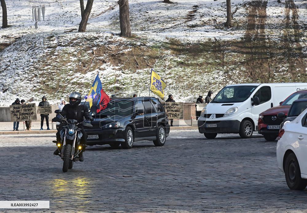 Rally in support of Ukrainian POWs in Kyiv