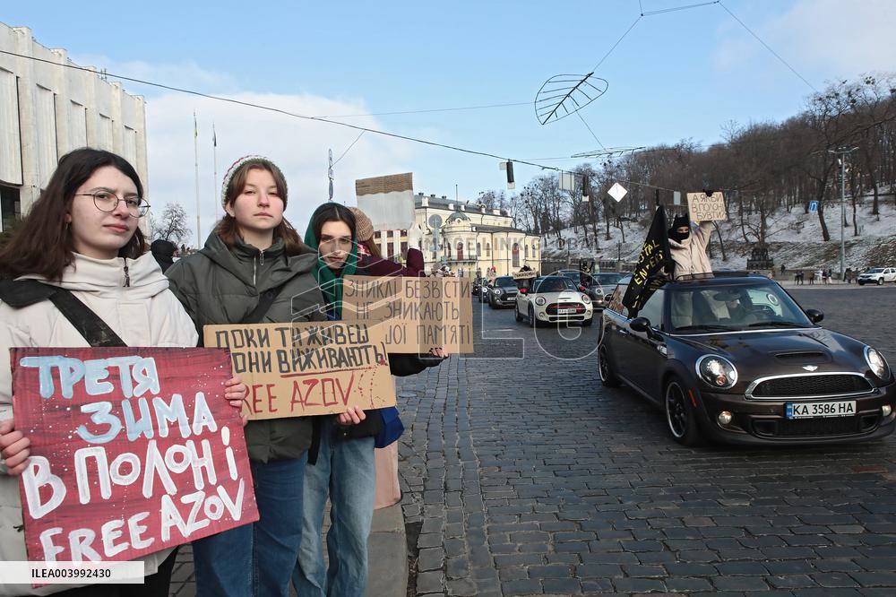 Rally in support of Ukrainian POWs in Kyiv