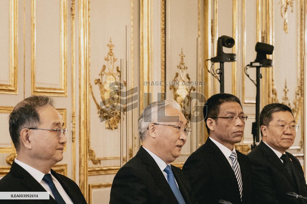 French President Meets Chinese Vice-Premier - Paris